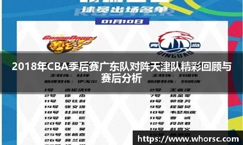 2018年CBA季后赛广东队对阵天津队精彩回顾与赛后分析